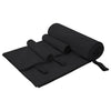 Vidaxl set van sporthanddoeken 3 pcs zwart polyester en polyamide