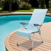 Vidaxl buiten stoel handdoeken 2 pcs blauw 130 x 60 cm
