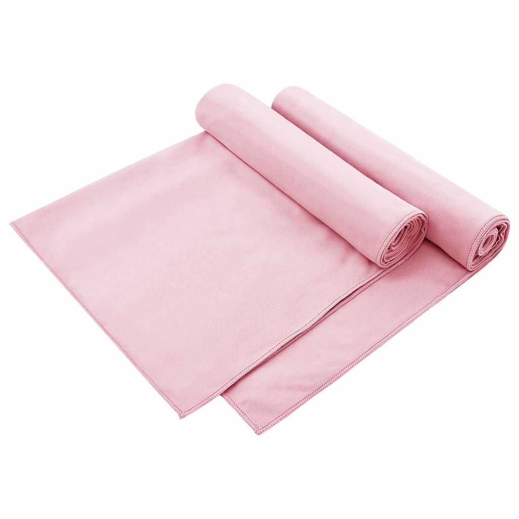 Asciugamani per sedia da esterno Vidaxx 2 pezzi rosa 130 x 60 cm