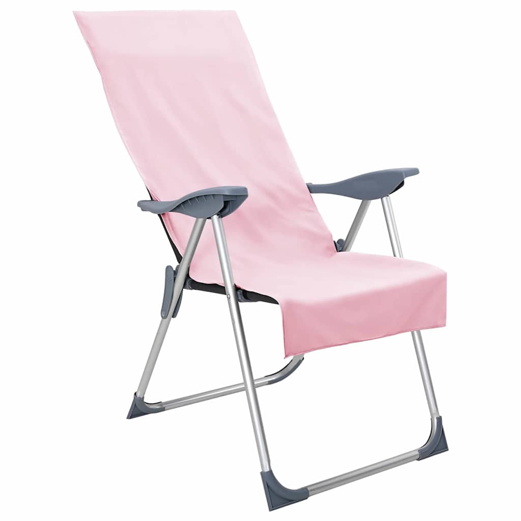 Asciugamani per sedia da esterno Vidaxx 2 pezzi rosa 130 x 60 cm