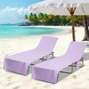Asciugamani da lettino Vidaxx 2 pezzi viola 210 x 75 cm poliestere e poliammide