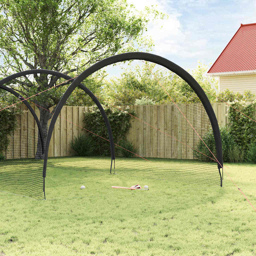 Vidaxl honkbal softbal zwart 702 x 369,5 x 243,5 cm polyester