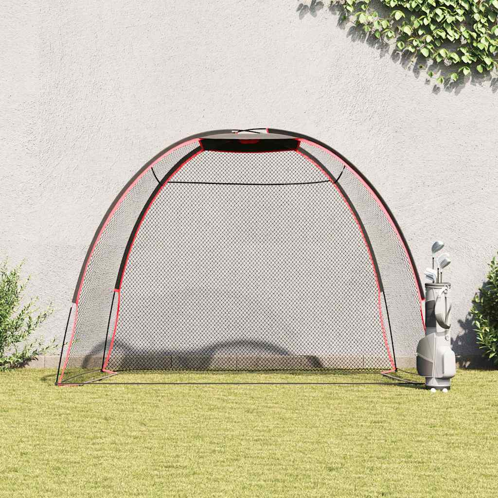 Vidaxl golf trainingshulpmiddel zwart 314 x 150 x 206 cm polyester
