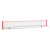 Rete da tennis VidaXL nera e rossa 595 x 90,5 x 87 cm in poliestere