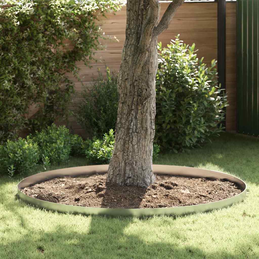Vidaxl tuinrand zilver 450 x 0.05 x 15 cm gegalvaniseerd staal