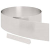 Vidaxx borde de jardín plateado 450 x 0,05 x 15 cm acero inoxidable