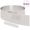 Vidaxx borde de jardín plateado 450 x 0,05 x 15 cm acero inoxidable