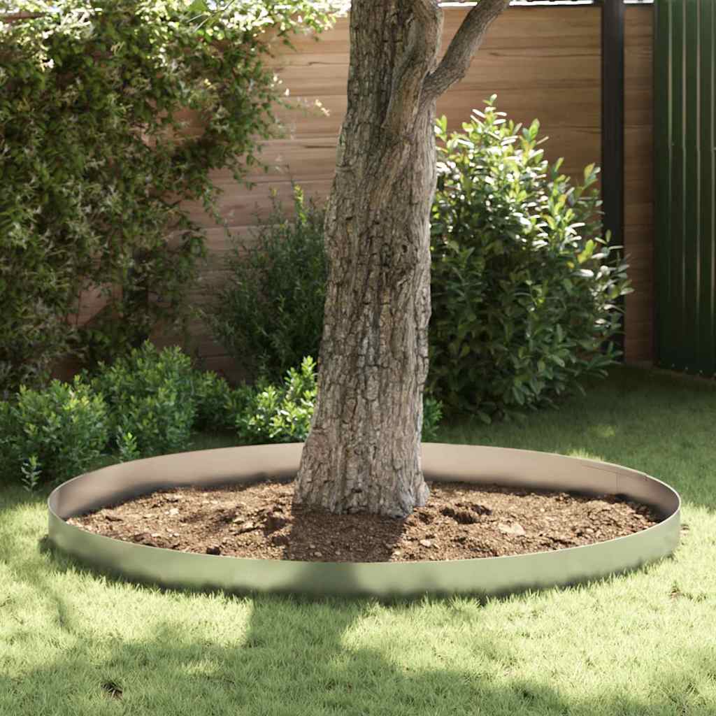 Vidaxl tuinrand zilver 450 x 0.05 x 15 cm gegalvaniseerd staal
