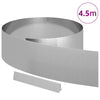 Vidaxl tuinrand zilver 450 x 0.05 x 15 cm gegalvaniseerd staal