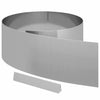 Vidaxl borde de jardín plateado 450 x 0,05 x 15 cm acero galvanizado