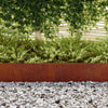 Vidaxl borde de jardín oxidado 450 x 0,05 x 15 cm acero corten