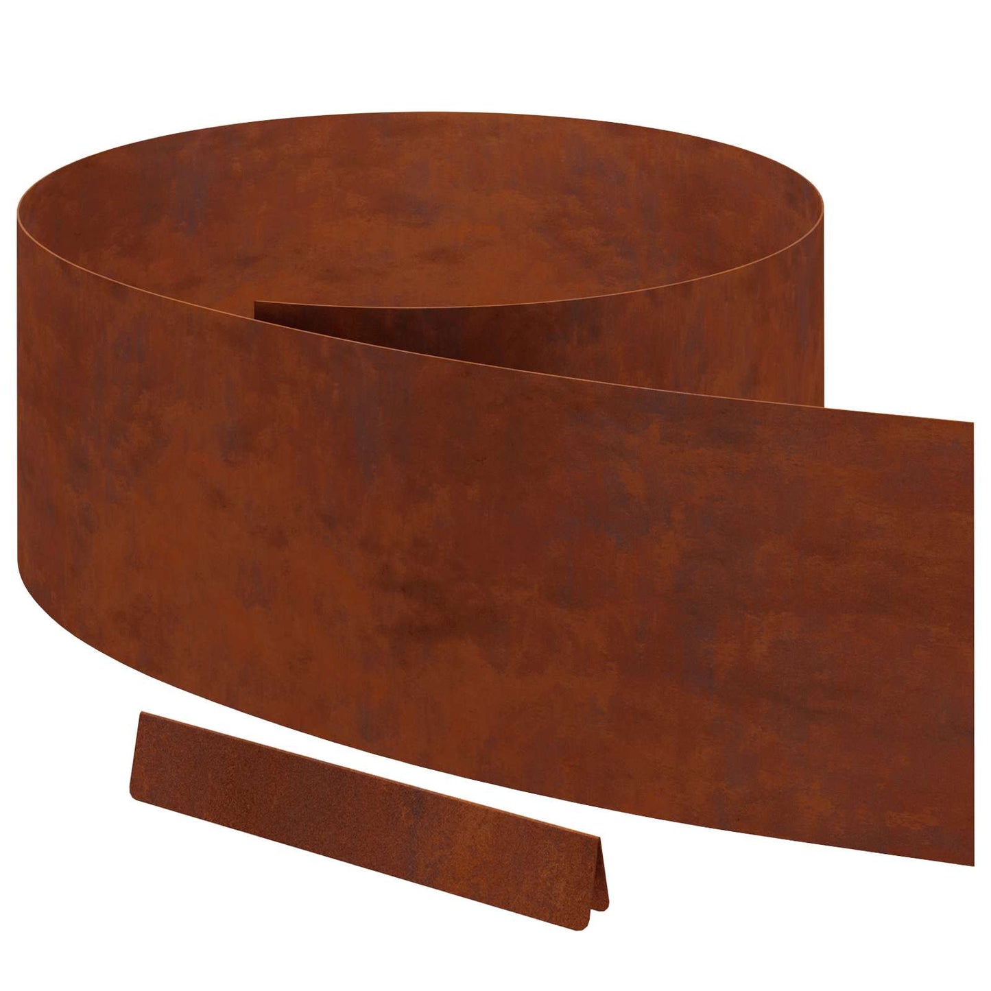Vidaxl borde de jardín oxidado 450 x 0,05 x 15 cm acero corten