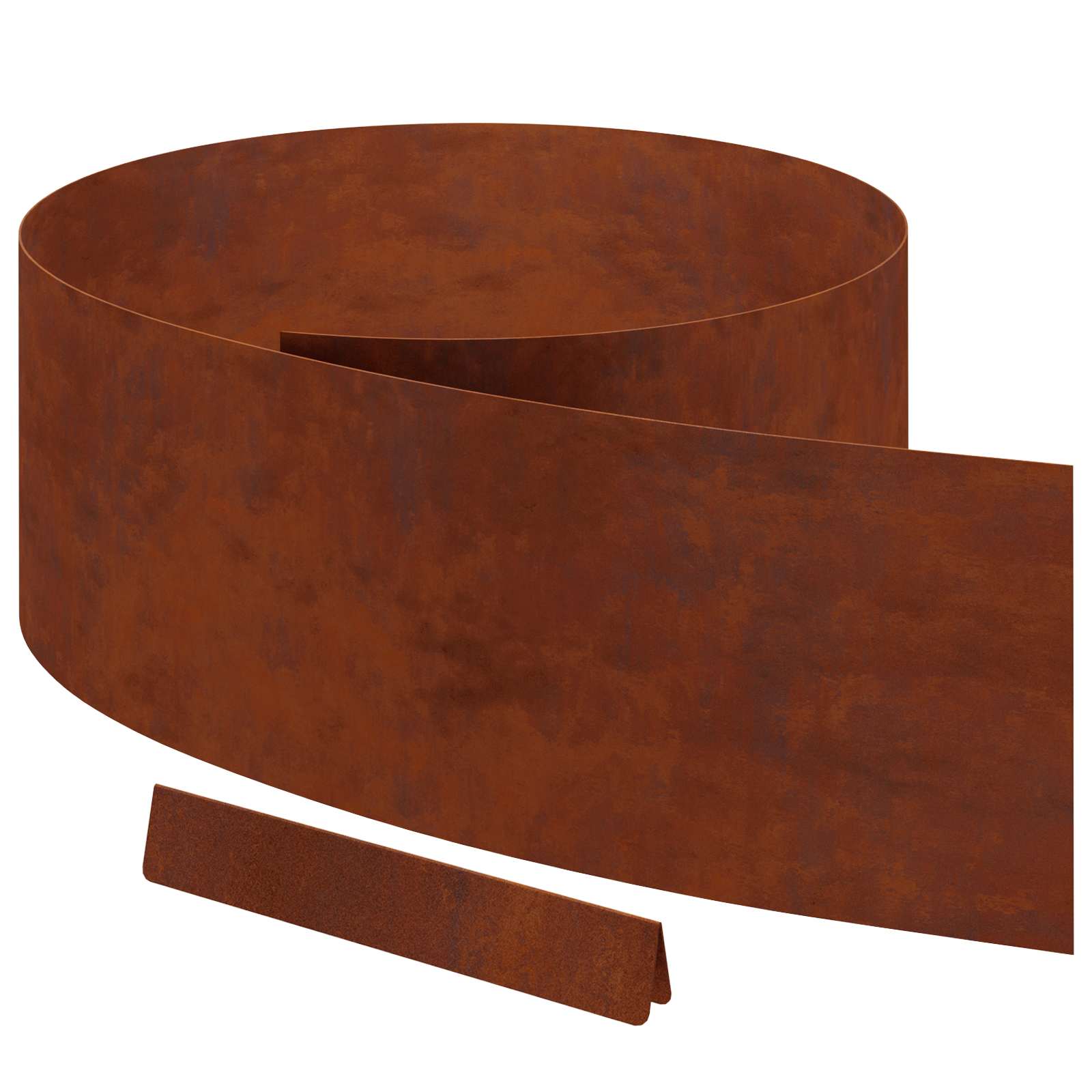 Vidaxl borde de jardín oxidado 450 x 0,05 x 15 cm acero corten