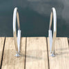 Vidaxx Scala per ponteggio a 3 gradini argento 45 x 11,5 x 134 cm alluminio