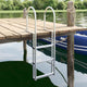 Vidaxl 3-traps steigerladder zilver 45 x 11,5 x 134 cm aluminium