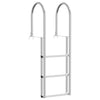 Vidaxx Scala per ponteggio a 3 gradini argento 45 x 11,5 x 134 cm alluminio