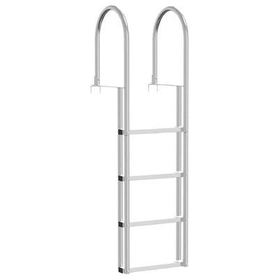 Vidaxl 4-treden haventrap zilver 45 ×11,5 ×162 cm aluminium