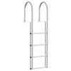 Vidaxx scala portuale a 4 gradini argento 45 ×11,5 ×162 cm alluminio