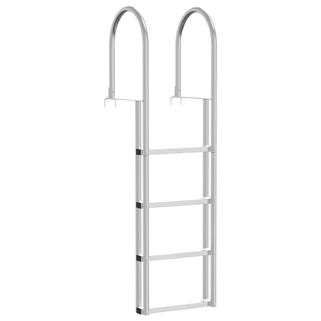 Vidaxx scala portuale a 4 gradini argento 45 ×11,5 ×162 cm alluminio