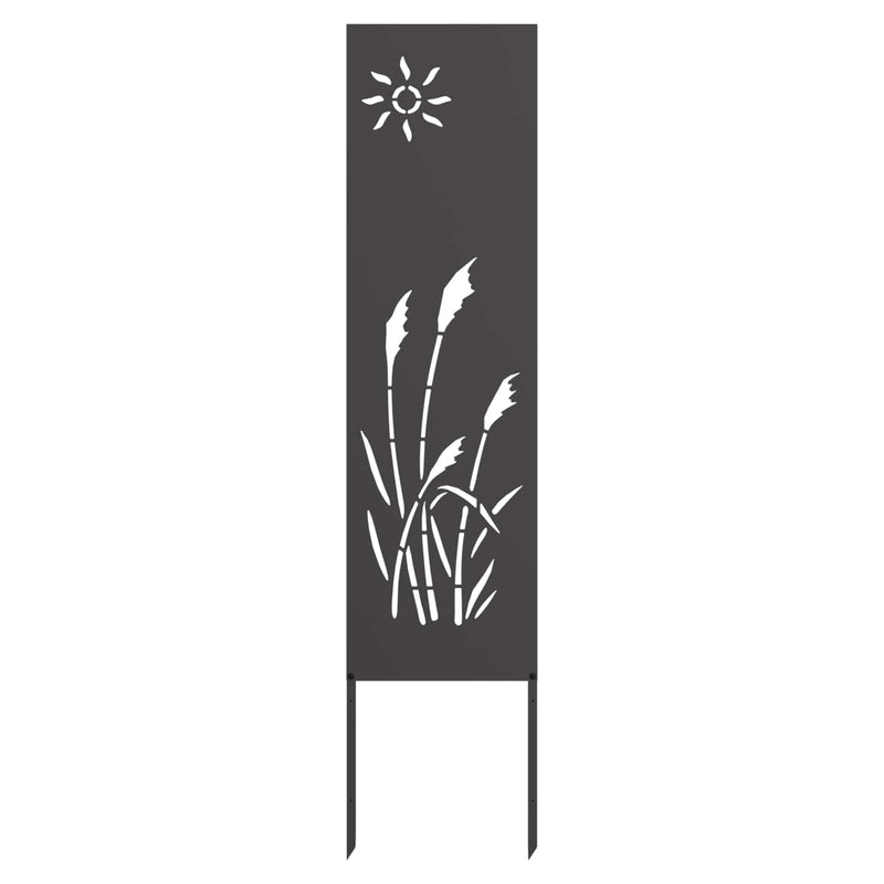Vidaxl tuin privacy screen zwart 32 x 140 cm koudgewalst staal