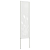 Vidaxl tuin privacy screen fretwerk wit 32 x 140 cm koudgewalst staal