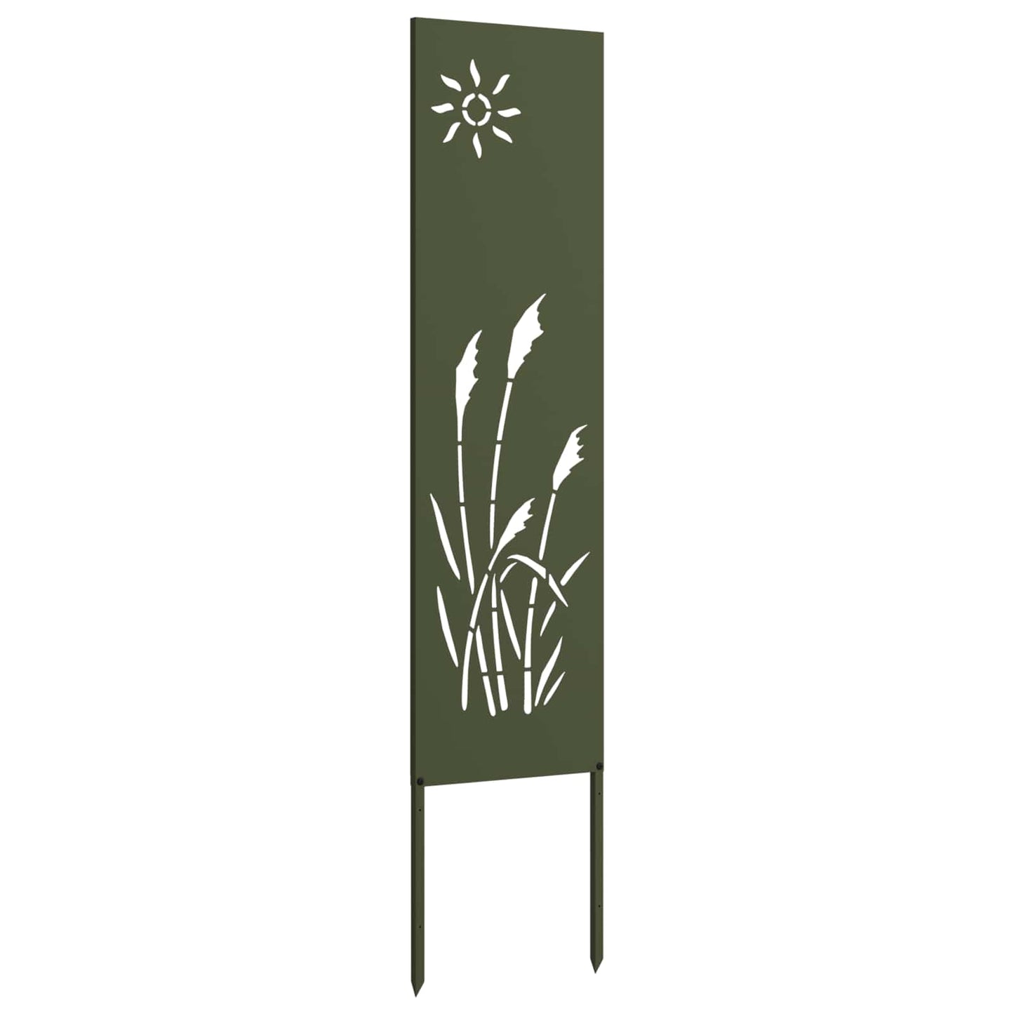 Vidaxl tuin privacy screen olijfgroen 32 x 140 cm koudgewalst staal