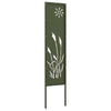 Vidaxl tuin privacy screen olijfgroen 32 x 140 cm koudgewalst staal