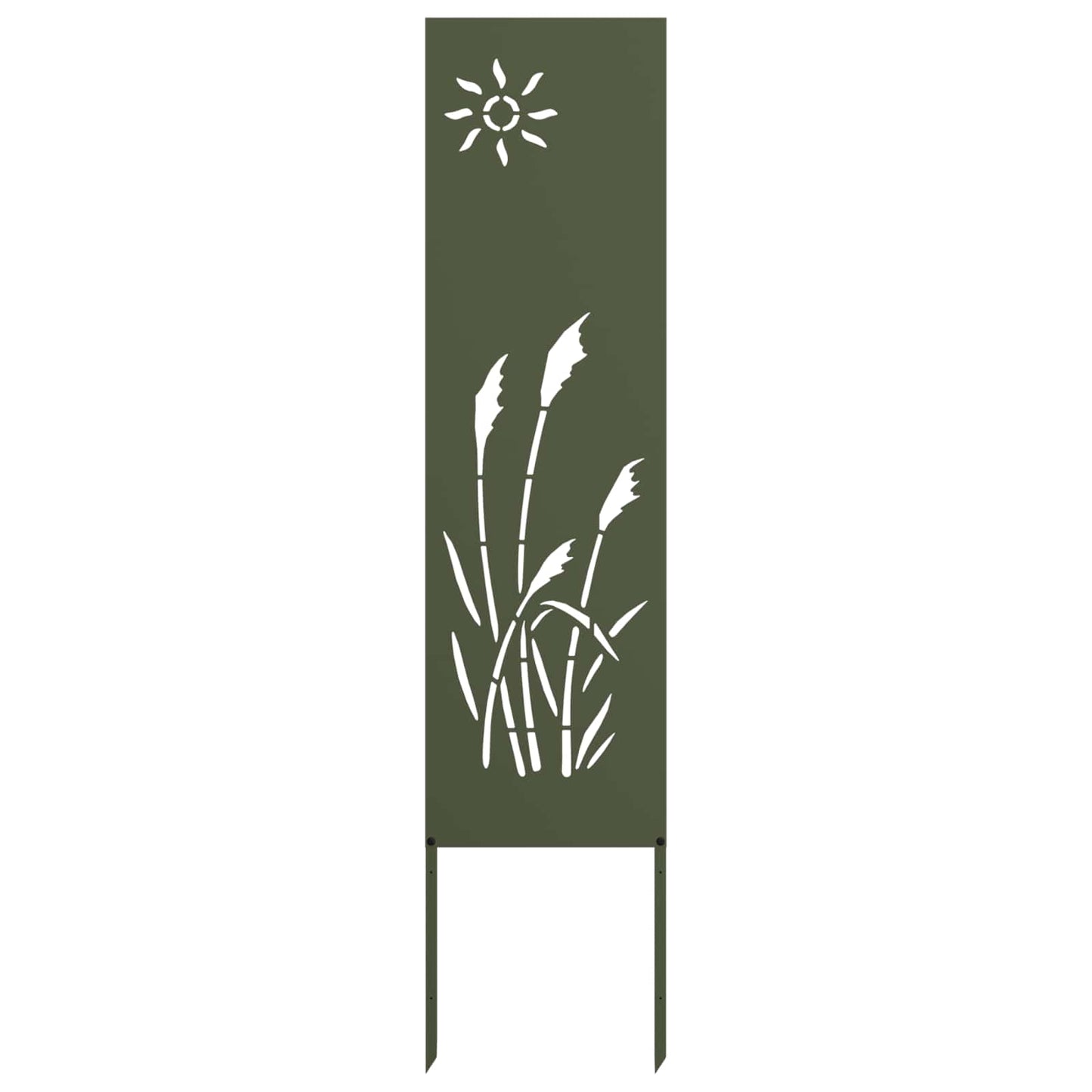 Vidaxl tuin privacy screen olijfgroen 32 x 140 cm koudgewalst staal