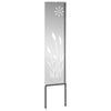 Vidaxl tuin privacy screen zilver 32 x 140 cm gegalvaniseerd staal