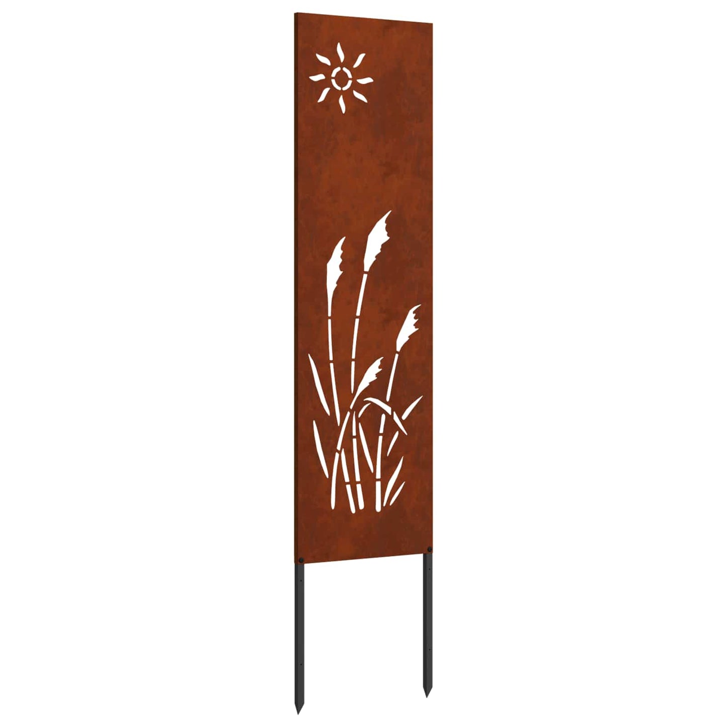 VidaXL protección visual para jardín calado oxidado 32 x 140 cm acero corten