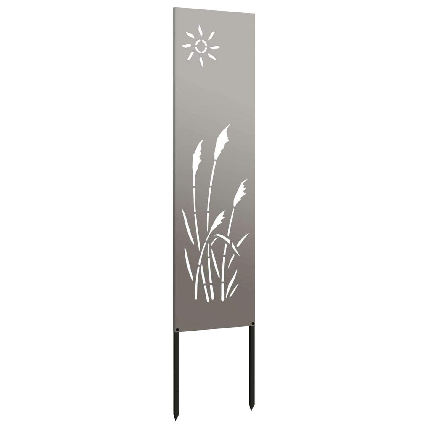 VidaXL protección visual para jardín calado oxidado 32 x 140 cm acero corten