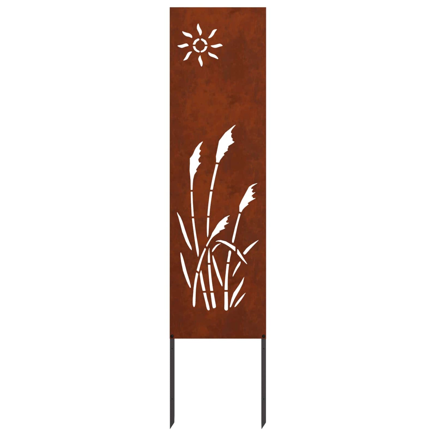 VidaXL protección visual para jardín calado oxidado 32 x 140 cm acero corten