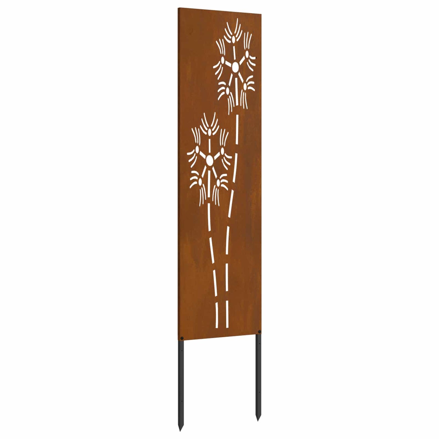 VidaXL protección visual para jardín calado oxidado 32 x 140 cm acero corten