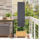 Vidaxl tuin privacy screen antraciet 32 x 140 cm koudgewalst staal
