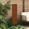 VidaXL protección visual para jardín calado oxidado 32 x 140 cm acero corten