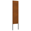 VidaXL protección visual para jardín calado oxidado 32 x 140 cm acero corten