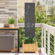 Vidaxl tuin privacy screen antraciet 32 x 140 cm koudgewalst staal