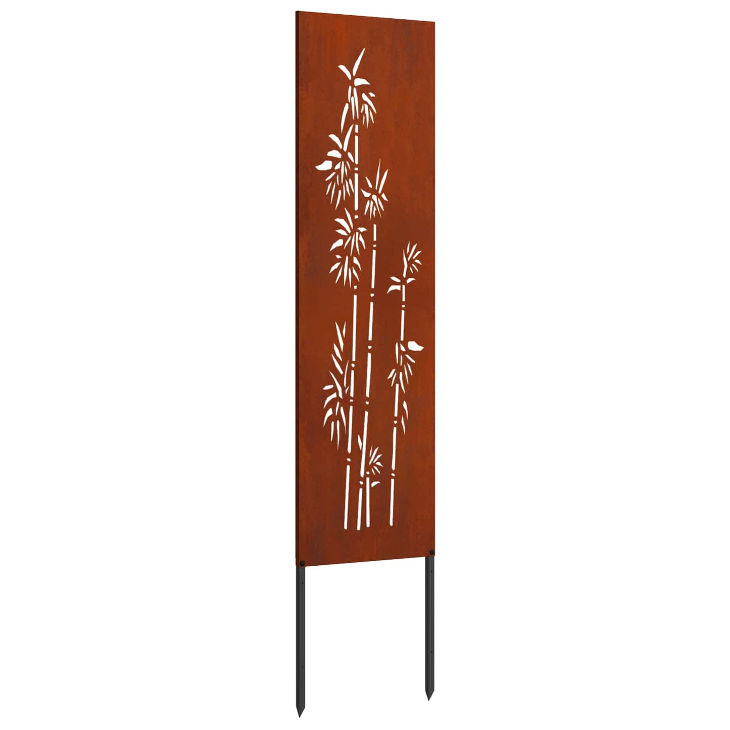 Vidaxxl protección visual para jardín flores oxidado 32 x 140 cm acero corten