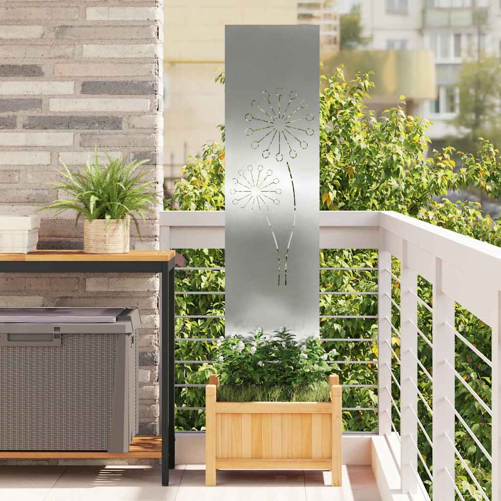 Vidaxl tuin privacy screen zilver 32 x 140 cm gegalvaniseerd staal
