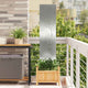 Vidaxl tuin privacy screen zilver 32 x 140 cm gegalvaniseerd staal