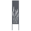 Vidaxxl paravento da giardino antracite 32 x 140 cm in acciaio laminato a freddo