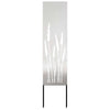 Vidaxl tuin privacy screen fretwerk zilver 32 x 140 cm roestvrij staal