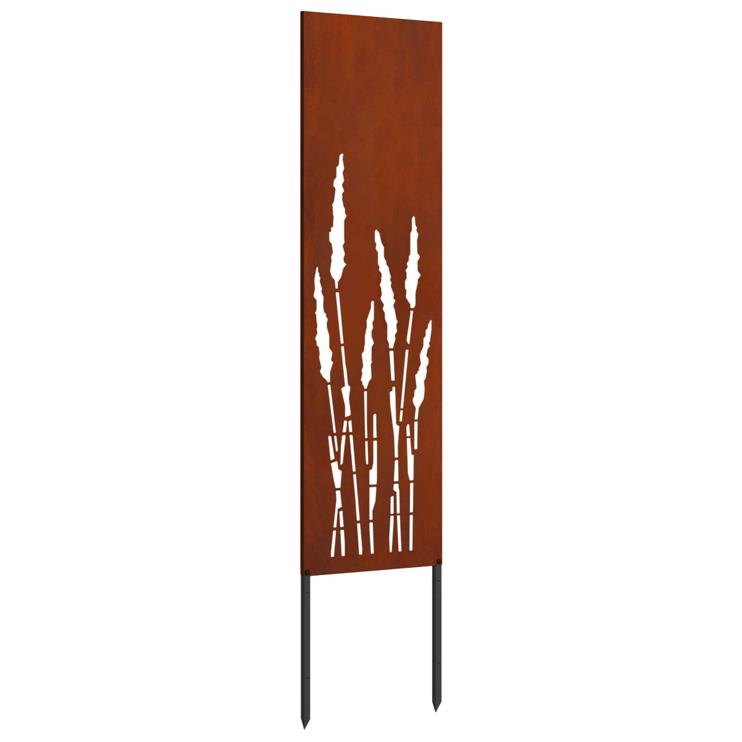 VidaXL protección visual para jardín calado oxidado 32 x 140 cm acero corten