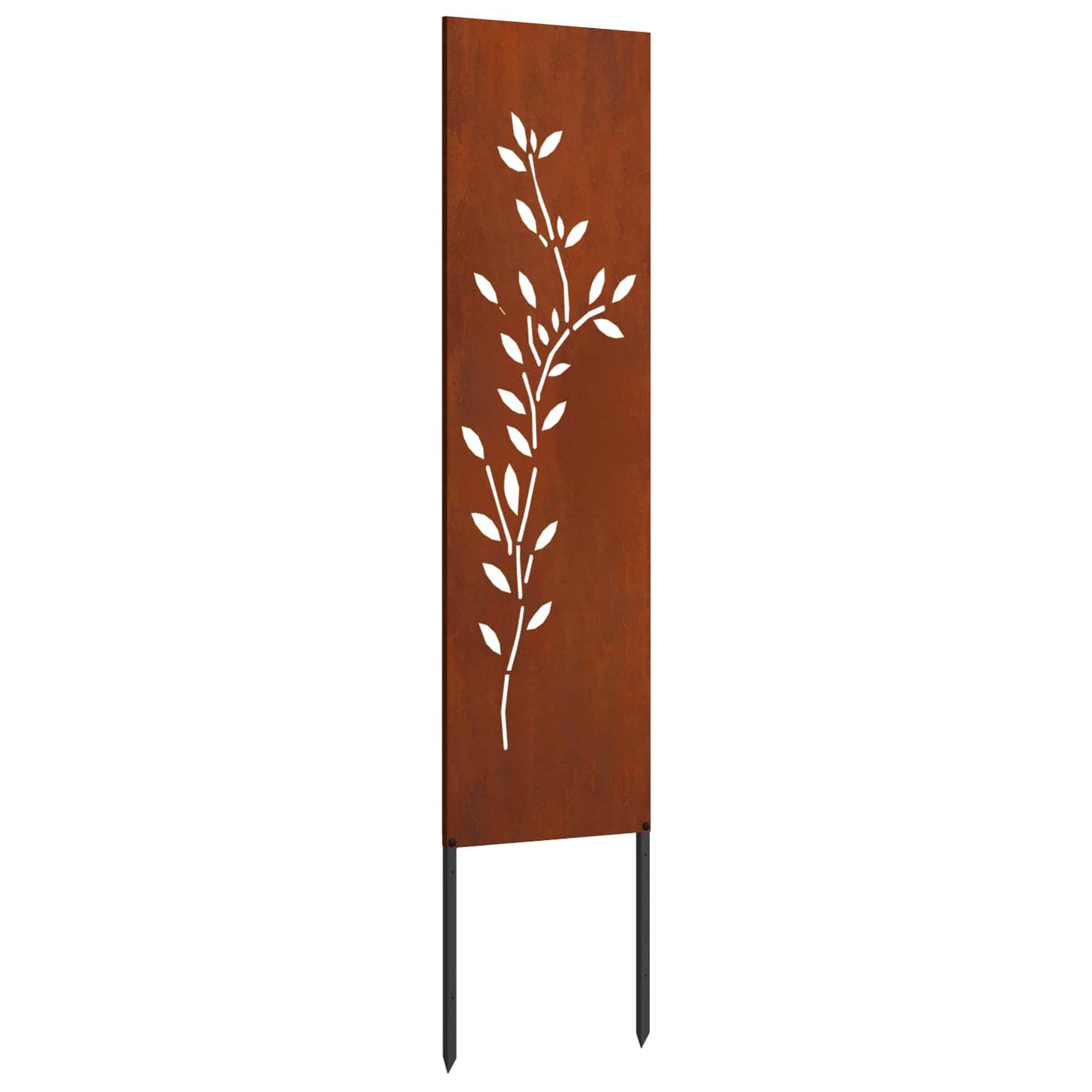 Vidaxxl protección visual para jardín flores oxidado 32 x 140 cm acero corten