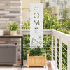 VidaXL paravento da giardino traforato bianco 32 x 140 cm in acciaio laminato a freddo