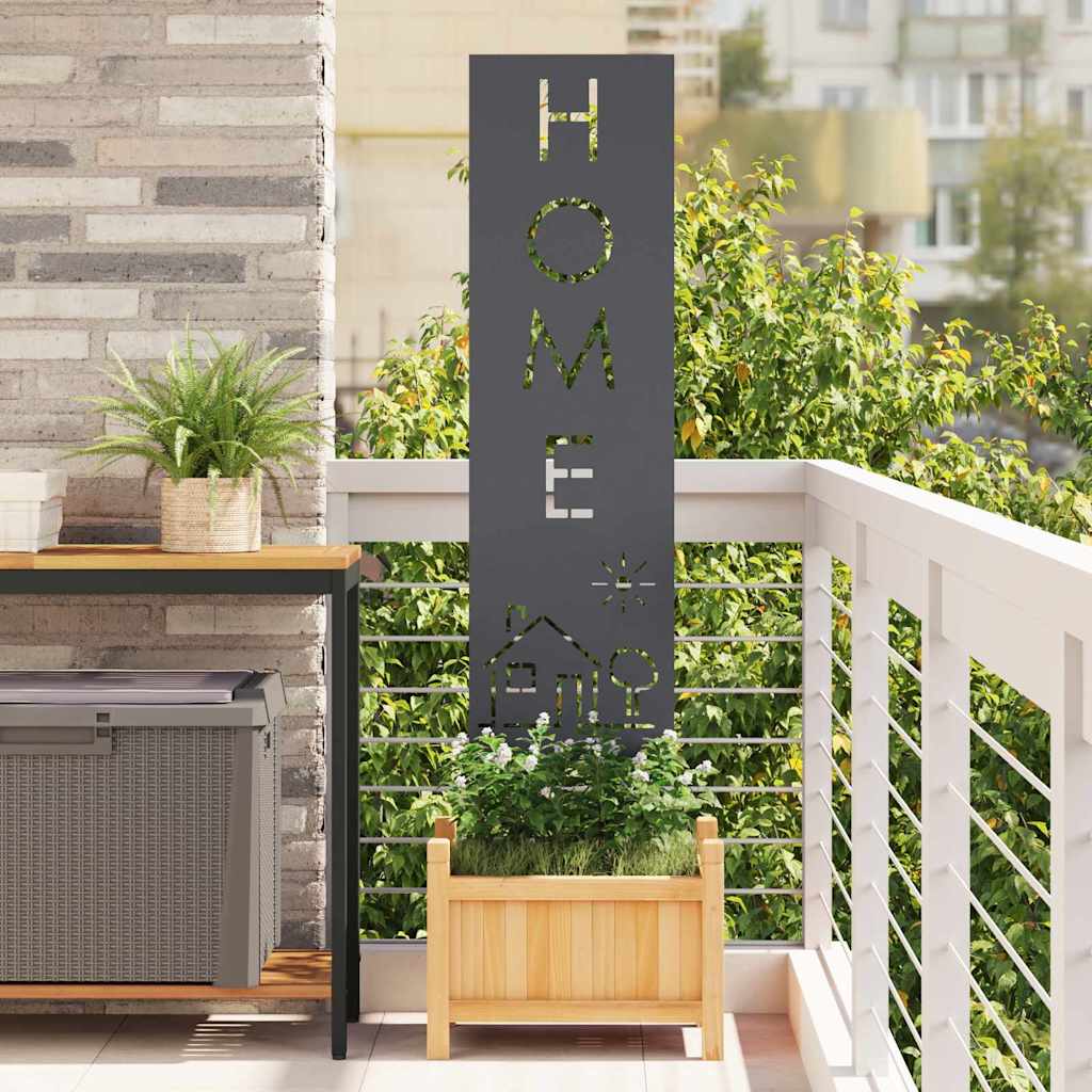 Vidaxl tuin privacy screen antraciet 32 x 140 cm koudgewalst staal