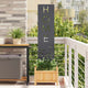 Vidaxl tuin privacy screen antraciet 32 x 140 cm koudgewalst staal