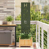 Vidaxl tuin privacy screen olijfgroen 32 x 140 cm koudgewalst staal