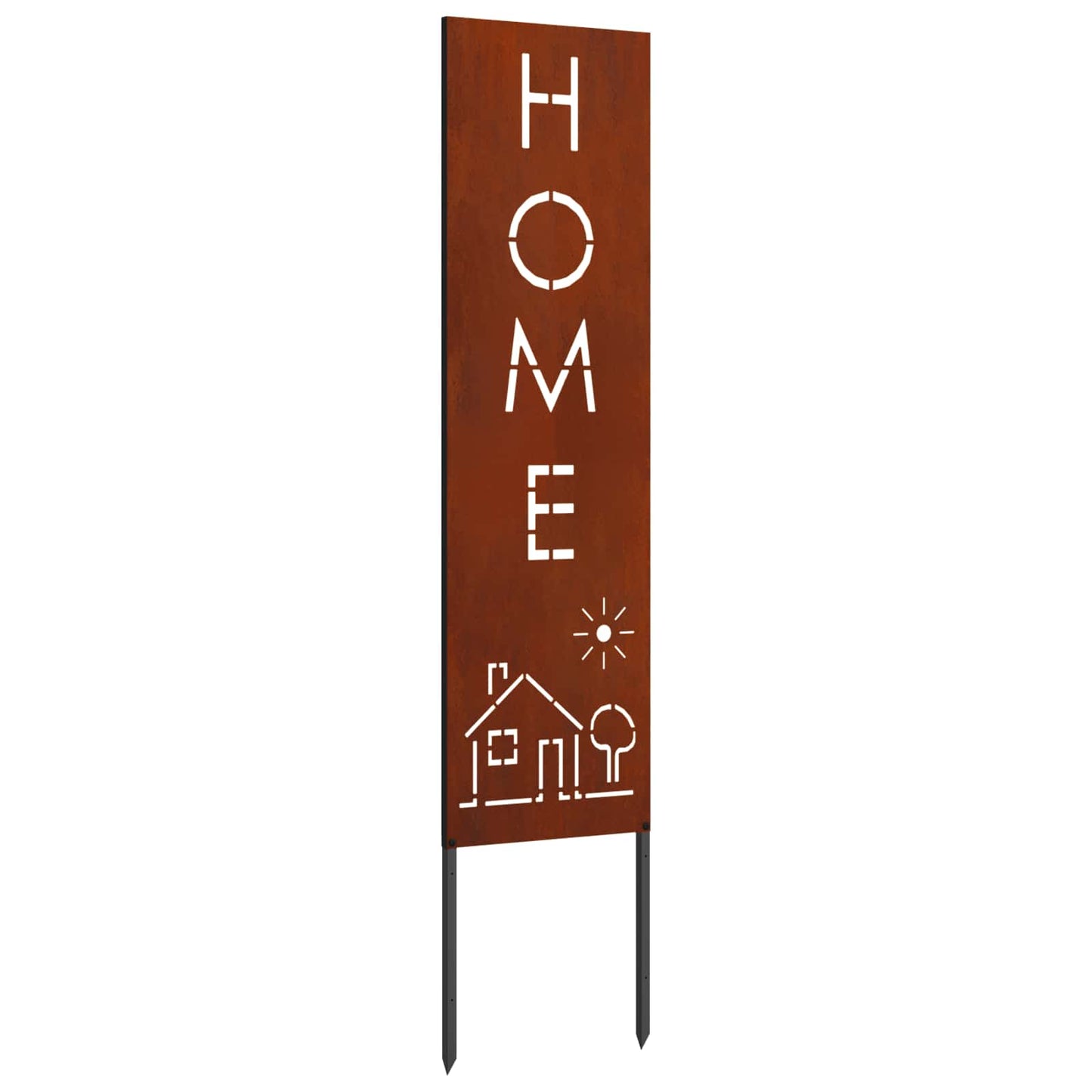 VidaXL paravento da giardino traforato arrugginito 32 x 140 cm in acciaio corten