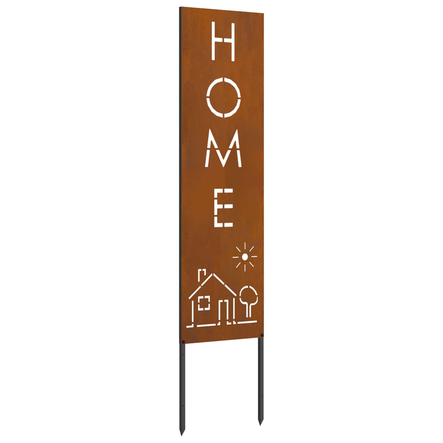 VidaXL protección visual para jardín calado oxidado 32 x 140 cm acero corten